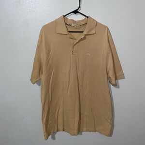 Burberry Tan Polo Shirt Relaxed Knit Design